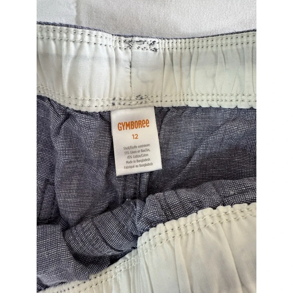 NWT Gymboree Blue Chambray Prairie Fields Shorts Size 12 Drawstring Pockets